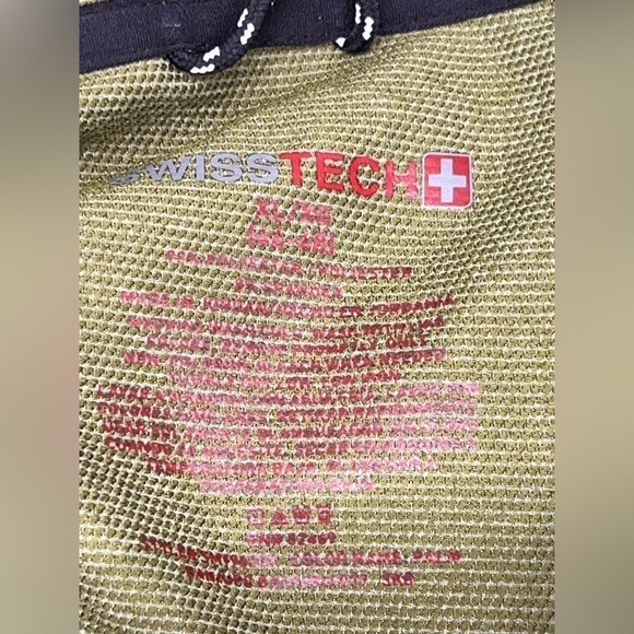 Swiss Tech Green Artichoke Men's Zip Front Hooded Rain Jacket XL 46-48 - Picture 5 of 6